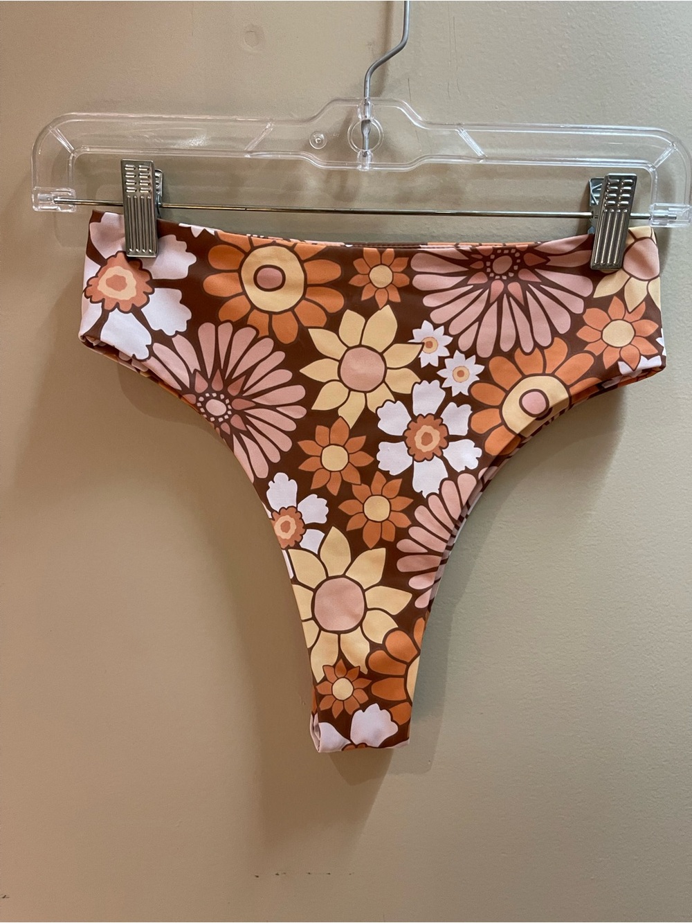 Kavala Retro Floral High Cut Bikini Bottoms